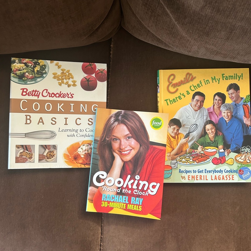 Betty Crocker, Rachael Ray and Emeril Lagasse Cookbook Bundle